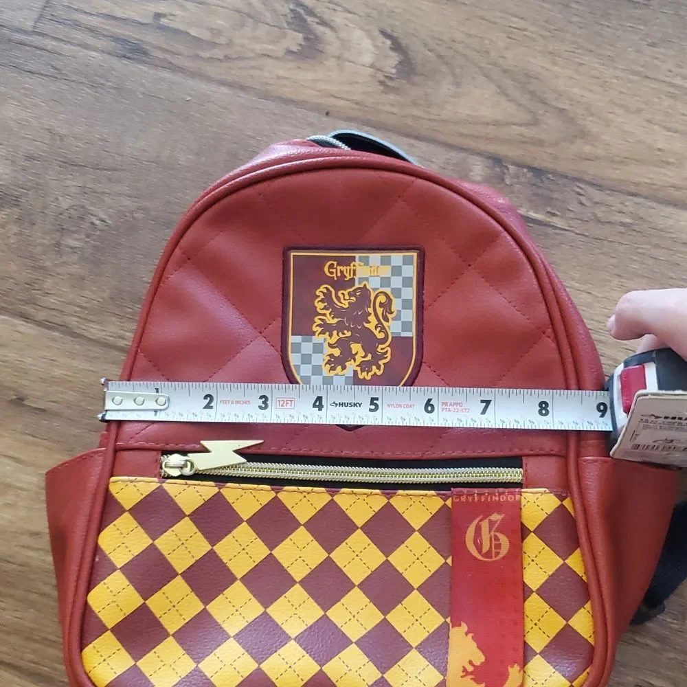 Harry Potter Gryffindor Argyle Backpack Burgundy Red Wizarding World